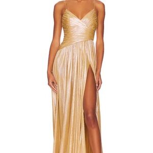 Retrofete Gold Maxi Doss Dress